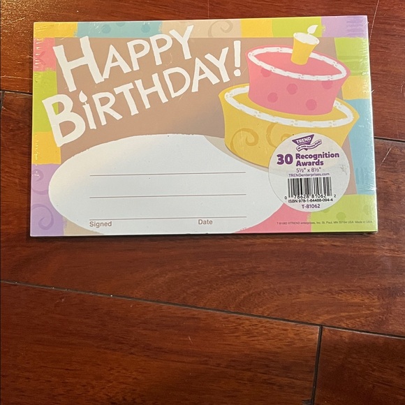 Colorful Birthday Card with Cake Design (30) New - Picture 2 of 2